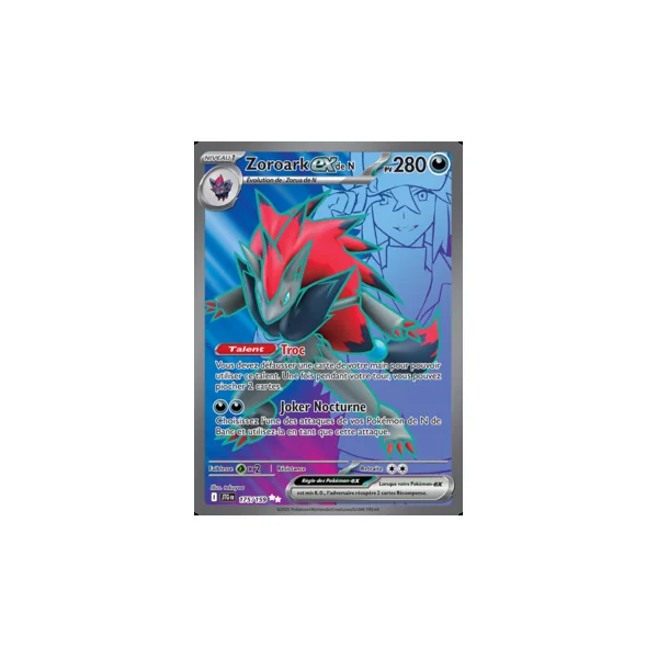 Carte Pokémon Zoroark ex de N 175/159 – EV Aventures Ensemble