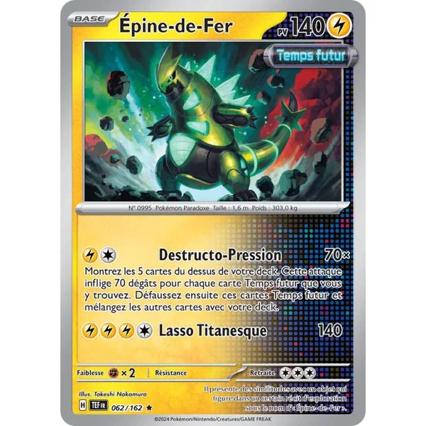 Carte Pokémon Épine de Fer 062/162 – EV Forces Temporelles