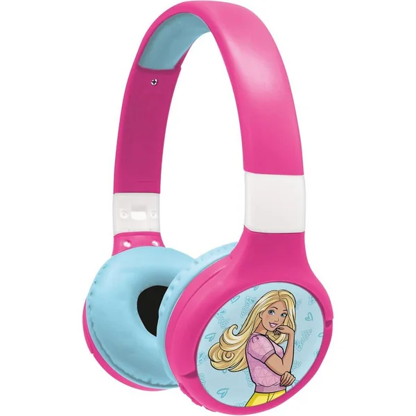 CASQUE 2 EN 1 BLUETOOTH® ET FILAIRE CONFORTABLE ET PLIABLE AVEC LIMITATION DE SON DESIGN BARBIE