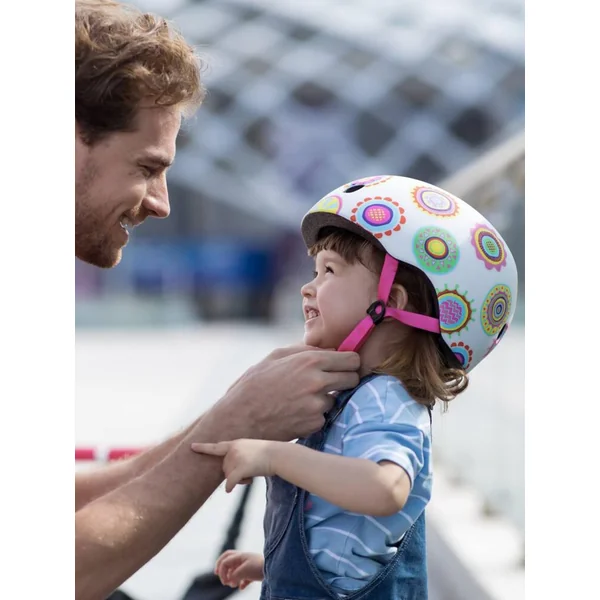 CASQUE DOODLE DOTS - BOUCLE MAGNETIQUE - LUMIERE LED INTEGREE - TAILLE XS