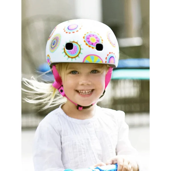 CASQUE DOODLE DOTS - BOUCLE MAGNETIQUE - LUMIERE LED INTEGREE - TAILLE XS