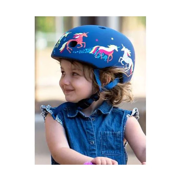 Casque Enfant Micro Licorne XS | Protection Vélo & Trottinette LED