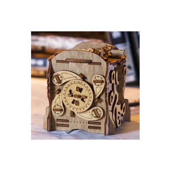 Casse-tête Cluebox Nautilus du capitaine Nemo - Boîte à Énigmes en Bois 14+