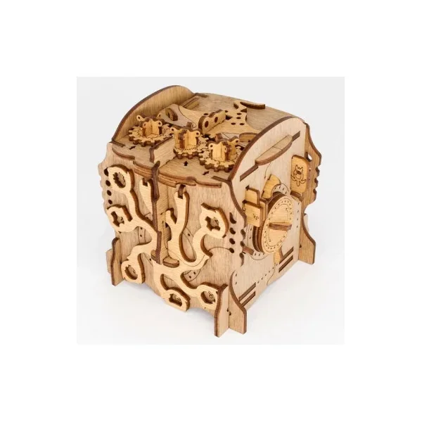 Casse-tête Cluebox Nautilus du capitaine Nemo - Boîte à Énigmes en Bois 14+