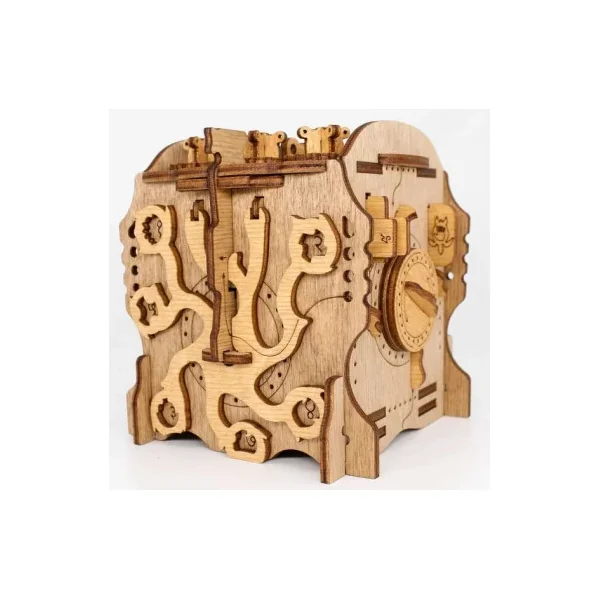 Casse-tête Cluebox Nautilus du capitaine Nemo - Boîte à Énigmes en Bois 14+