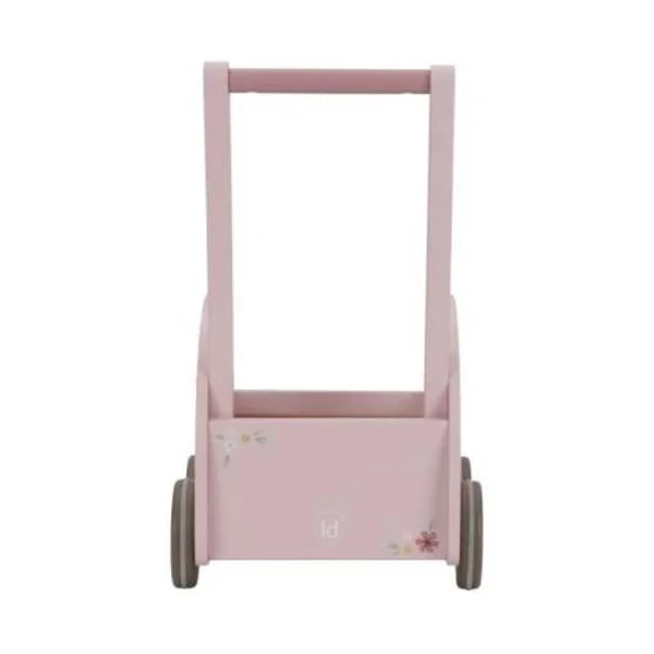 Chariot de marche voiture en bois Rose - Little Dutch - Jouet en bois