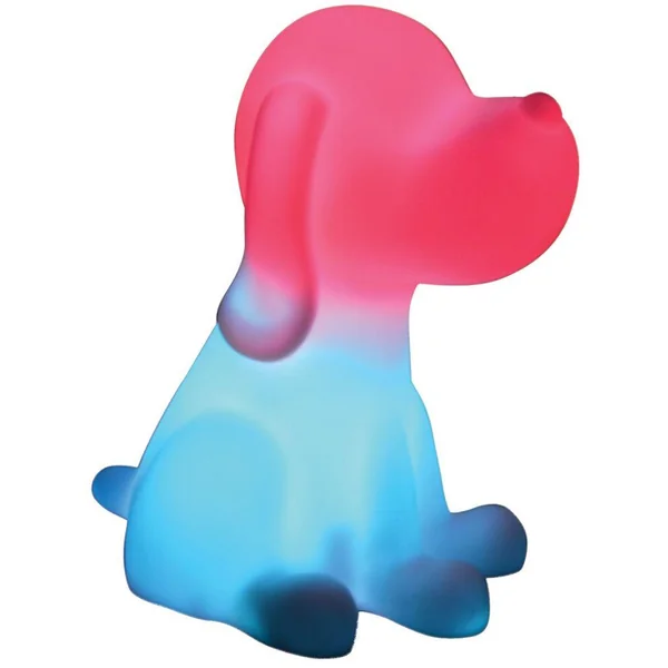 CHIEN VEILLEUSE EN 3D ENV 20 CM AVEC DIFFUSION LUMIERE EN COULEURS