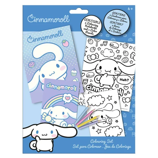 CINEMAROLL SET FEUILLES DE COLORIAGE + CRAYONS DE COULEUR