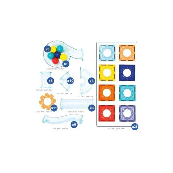 Circuit à Billes Magnétique Ludi | Jeu de Construction dès 3 ans