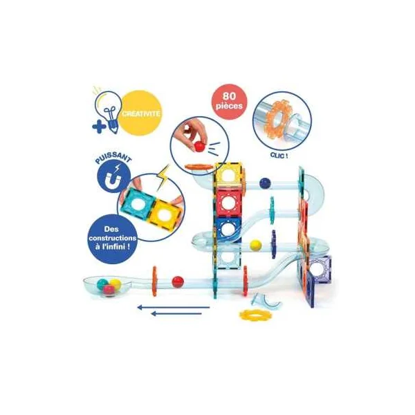 Circuit à Billes Magnétique Ludi | Jeu de Construction dès 3 ans