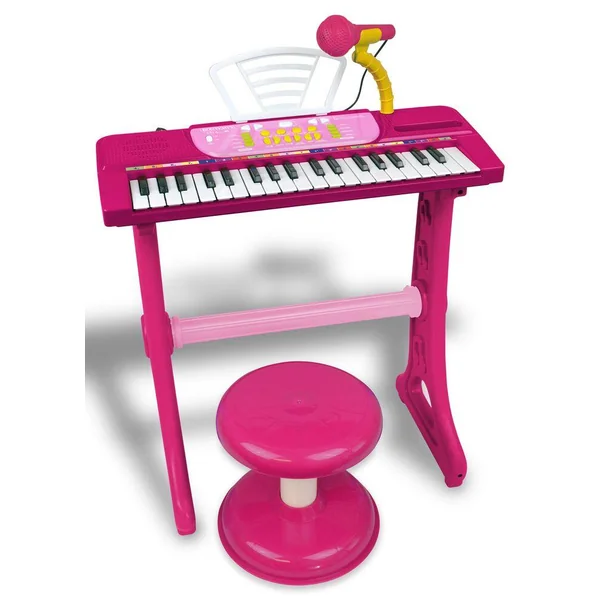 CLAVIER ELECTRONIQUE DE 37 TOUCHES AVEC MICRO PIEDS ET TABOURET 7 SONS