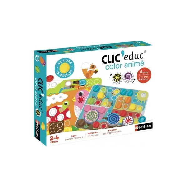Clic Educ Color Animé | Premier Jeu de Manipulation Nathan 2 ans