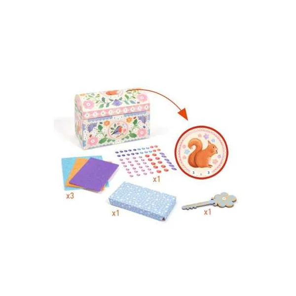 Coffre à décorer Précieux trésors - Do it Yourself - Djeco