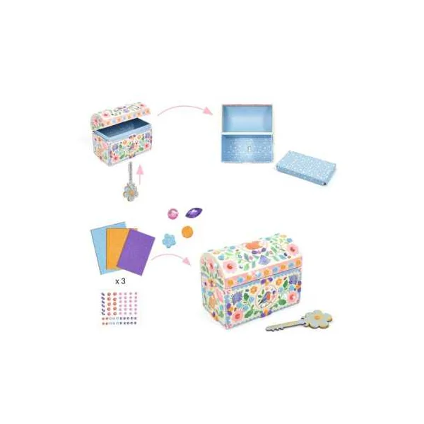 Coffre à décorer Précieux trésors - Do it Yourself - Djeco