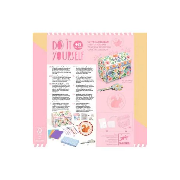 Coffre à décorer Précieux trésors - Do it Yourself - Djeco