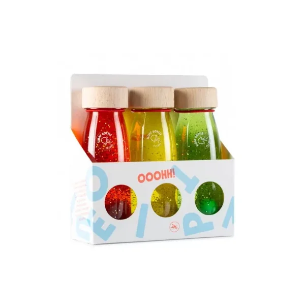 Coffret 3 Bouteilles Sensorielles crépuscule Petit Boum | Éveil 3 mois