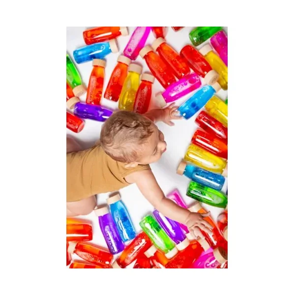 Coffret 3 Bouteilles Sensorielles crépuscule Petit Boum | Éveil 3 mois