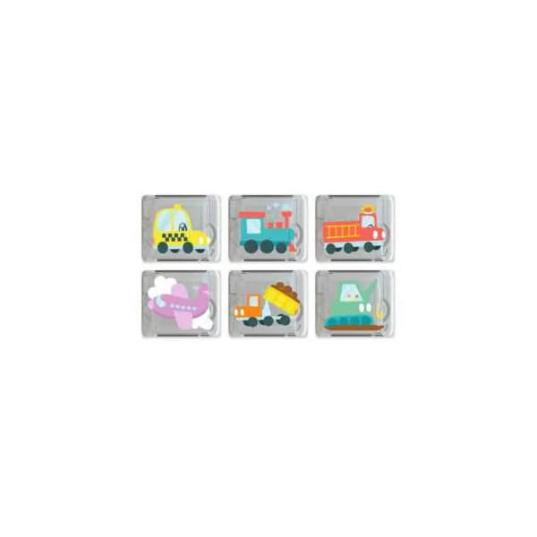 Coffret de 6 cubes lumineux Véhicules - Glo Pals - Jouet de bain