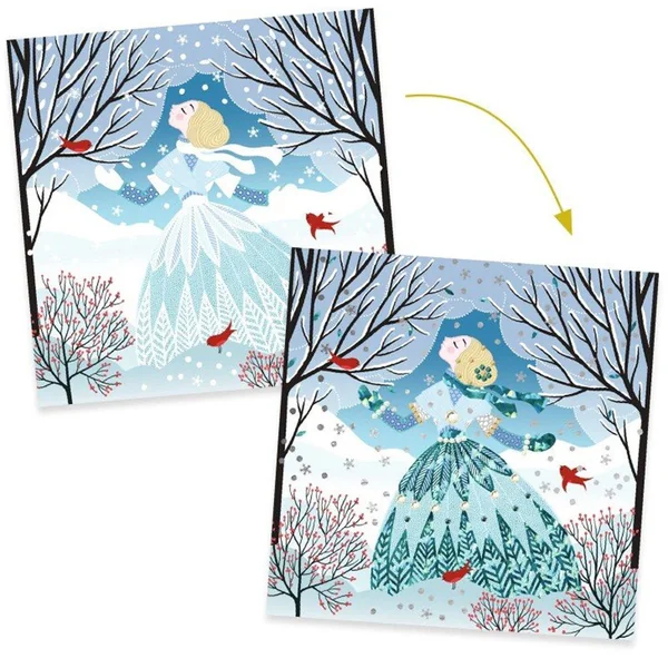 Coffret Métal et Strass Des robes couleur du temps - Djeco