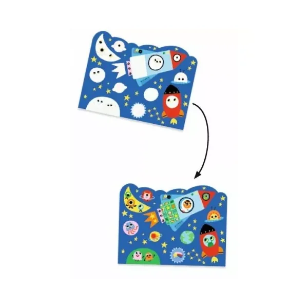 Coloriage à l'eau caché dans le ciel - Djeco