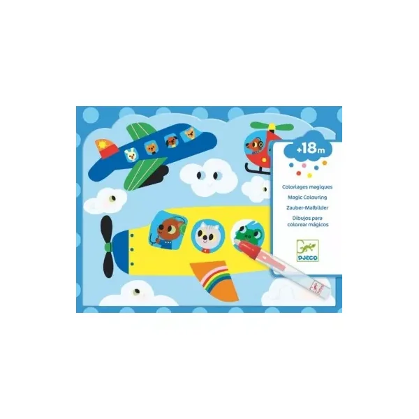 Coloriage à l'eau caché dans le ciel - Djeco