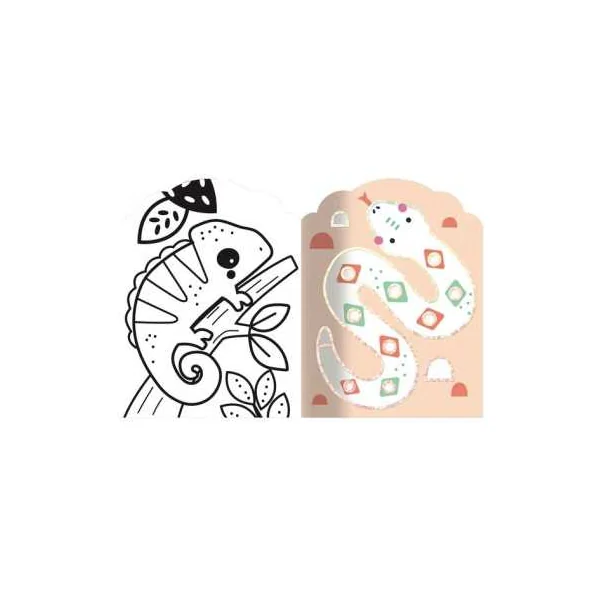 Coloriages fluos Animaux de la savane - Auzou