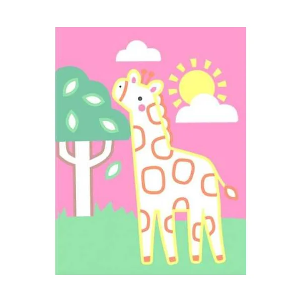 Coloriages fluos Animaux de la savane - Auzou