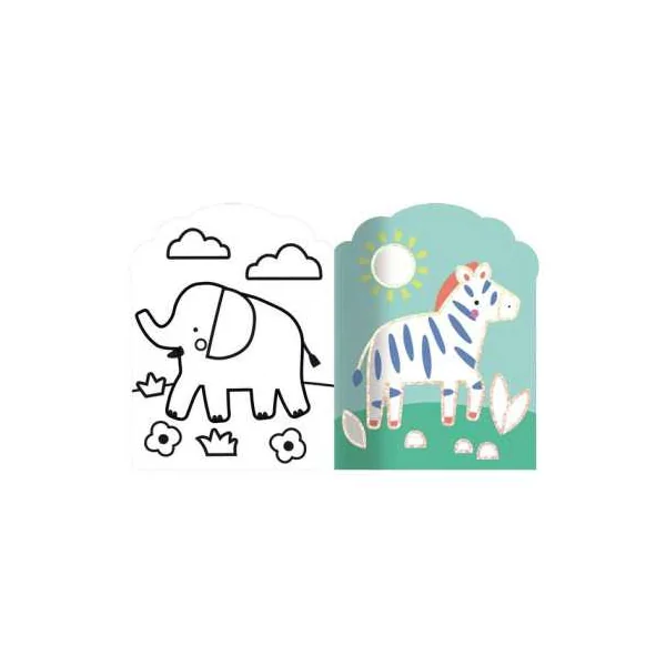 Coloriages fluos Animaux de la savane - Auzou