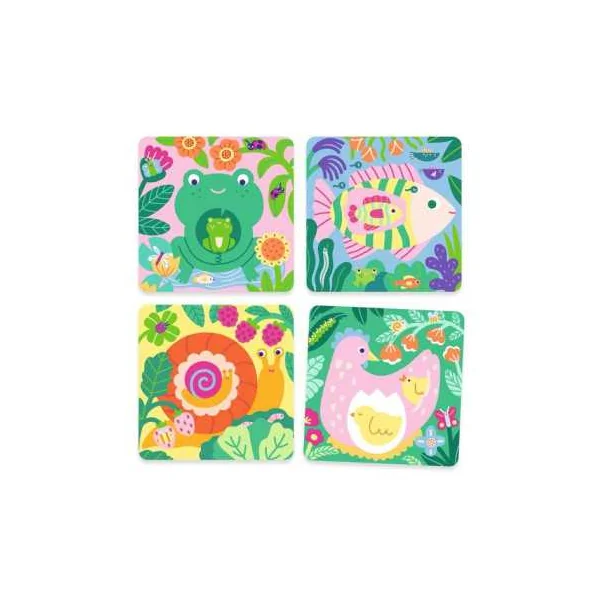 Coloriages magiques Coucou caché maman-bébé du jardin - Djeco