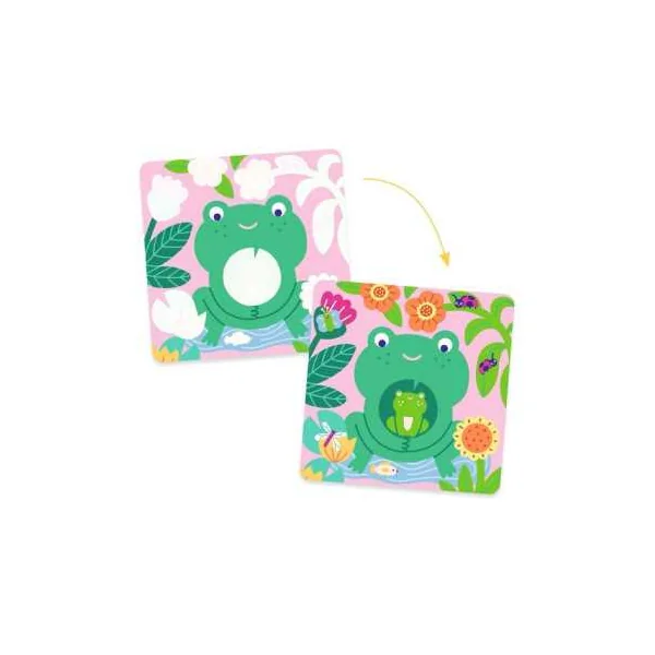 Coloriages magiques Coucou caché maman-bébé du jardin - Djeco