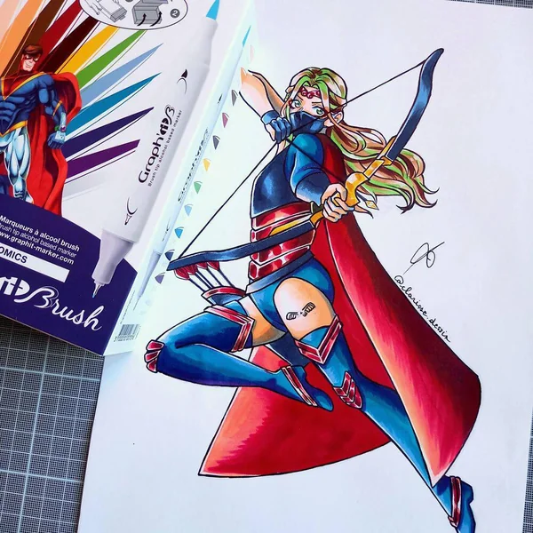 COMICS - GRAPH'IT BRUSH ET EXTRA FINE SET 12 MARQUEURS