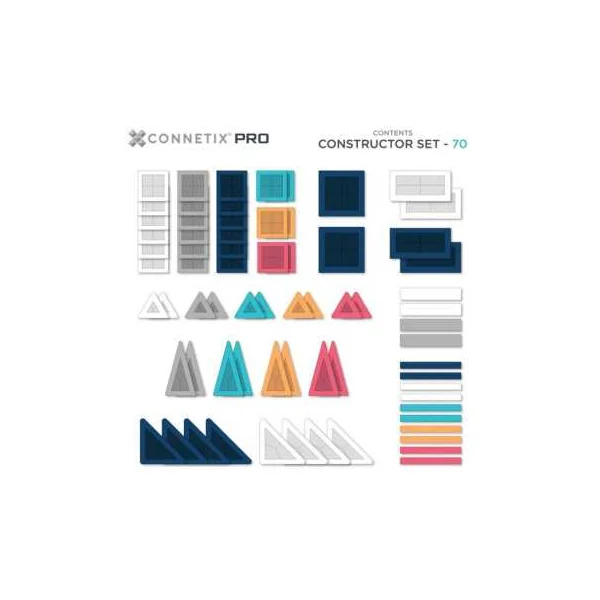 Connetix Pro Constructor 70 Pièces | Set Architecture dès 8 ans