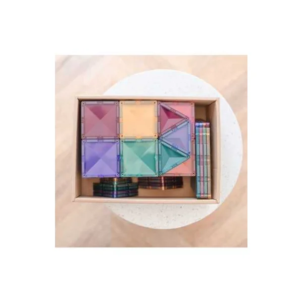 Connetix Tiles Pastel 64 Pièces | Pack de Démarrage dès 3 ans