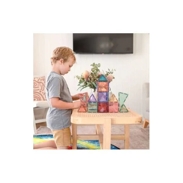 Connetix Tiles Pastel 64 Pièces | Pack de Démarrage dès 3 ans