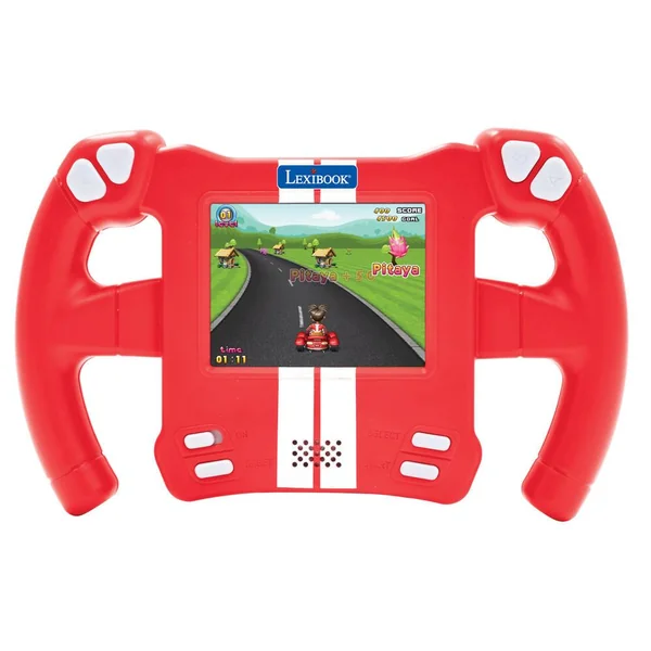 CONSOLE DE JEUX PORTABLE FORME VOLANT 30 JEUX ECRAN LCD