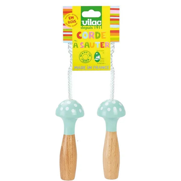 Corde à Sauter Mint Bicolore à Pois - Vilac