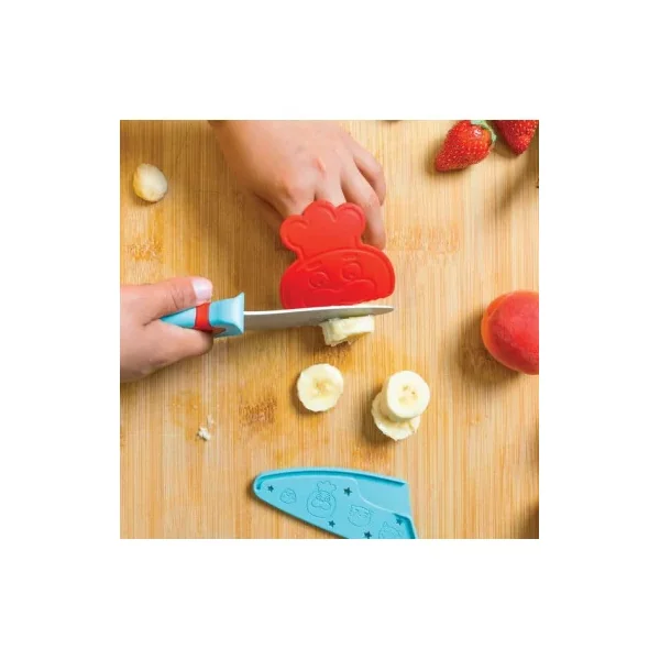 Couteau du Chef Chefclub Kids Bleu & Rouge | Sécurité dès 7 ans