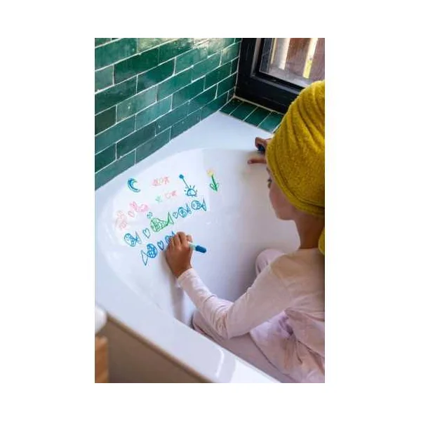 Crayons de Cire Néon Lavables SuperPetit - 5 Couleurs Fluo dès 3 ans