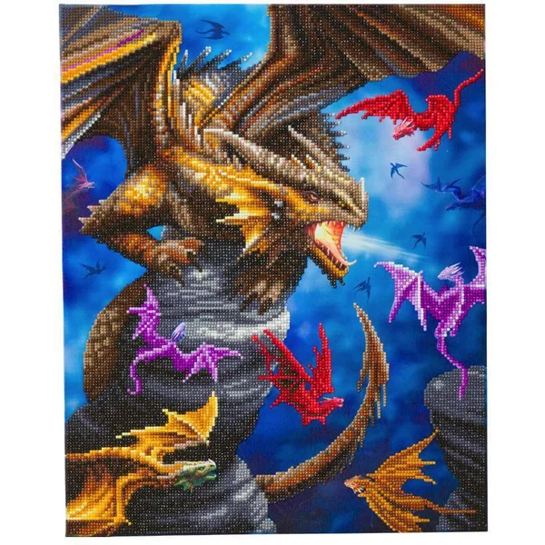 CRYSTAL ART KIT TABLEAU BRODERIE DIAMANT 40 X 50 CM ANNE STOKES