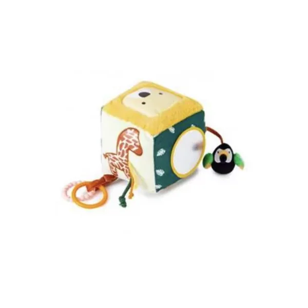 Cube Sensoriel Bébé Little Big Friends Jungle - Jouet dès 3 mois