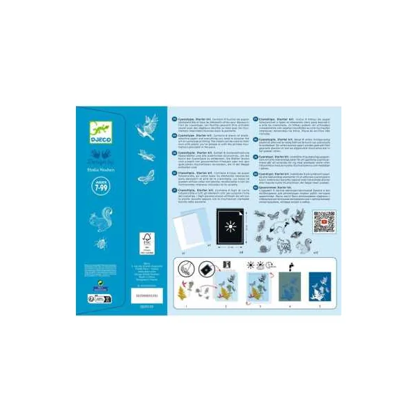 Cyanotype Kit de démarrage - Djeco - Activité créative