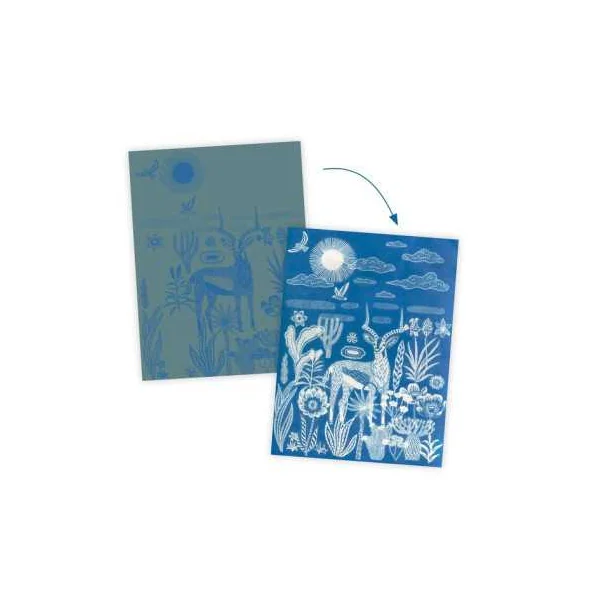 Cyanotype Savane nocturne - Djeco - Activité créative