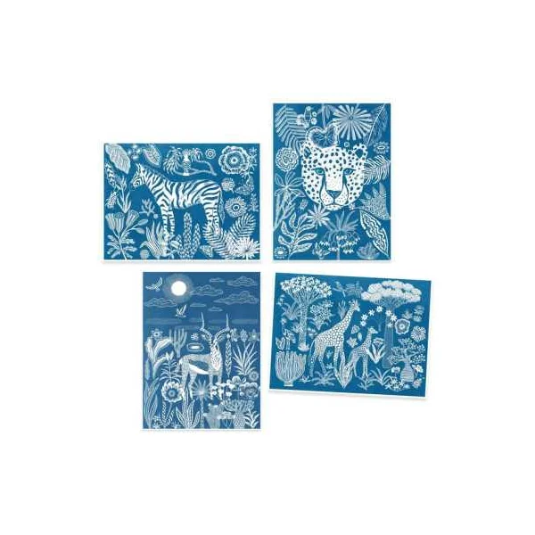 Cyanotype Savane nocturne - Djeco - Activité créative