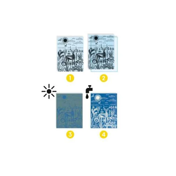 Cyanotype Savane nocturne - Djeco - Activité créative