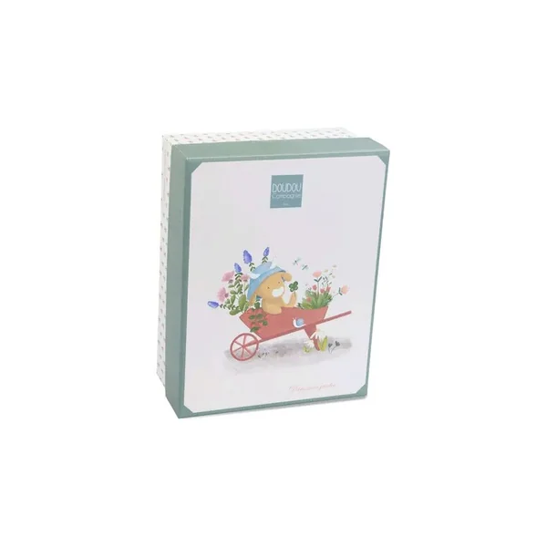 Dans mon jardin : Doudou vache plat Aneth 27 cm - Doudou et compagnie