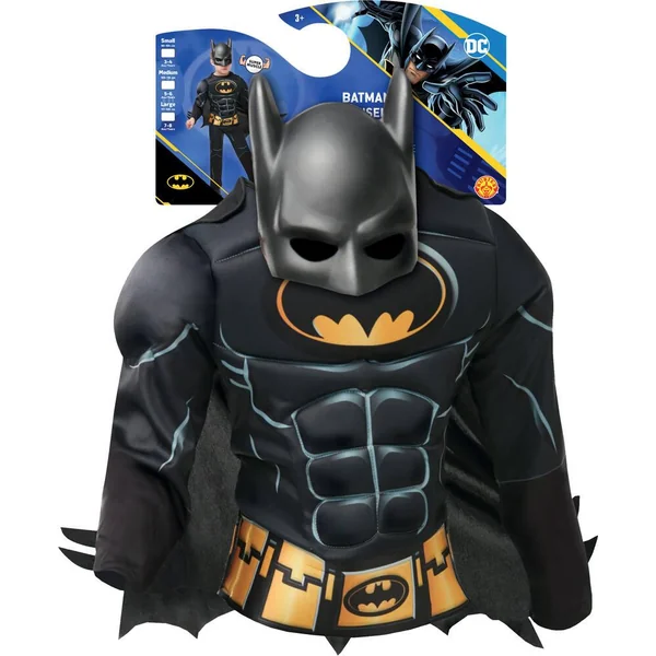 DC COMICS BATMAN - DEGUISEMENT LUXE - TAILLE S 3-4 ANS