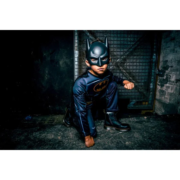 DC COMICS BATMAN - DEGUISEMENT LUXE - TAILLE S 3-4 ANS