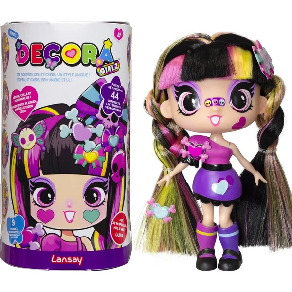 DECORA GIRLZ - MINI POUPEE FASHION A PERSONNALISER - LUNA