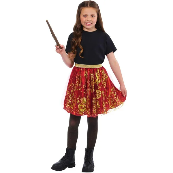DEGUISEMENT JUPE TUTU ET BAGUETTE GRYFFONDOR TAILLE UNIQUE 5-8 ANS