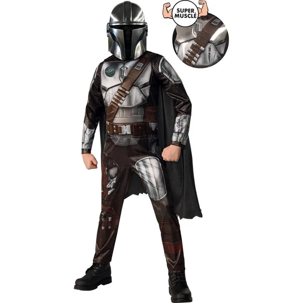DEGUISEMENT LUXE MANDALORIAN SUR HANGERCARD - TAILLE S 3-4 ANS